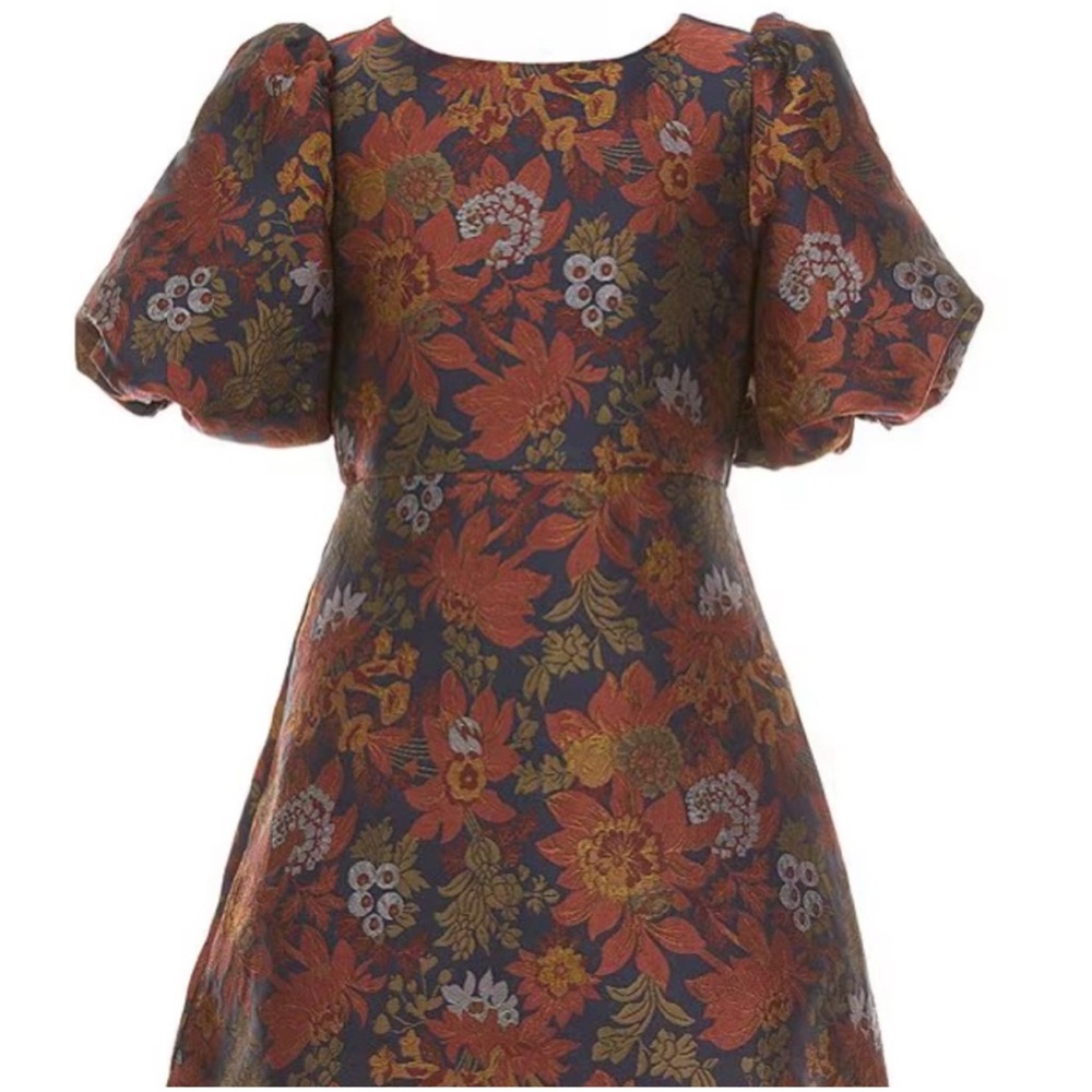 BCBG Girls Floral Puff Sleeve Dress